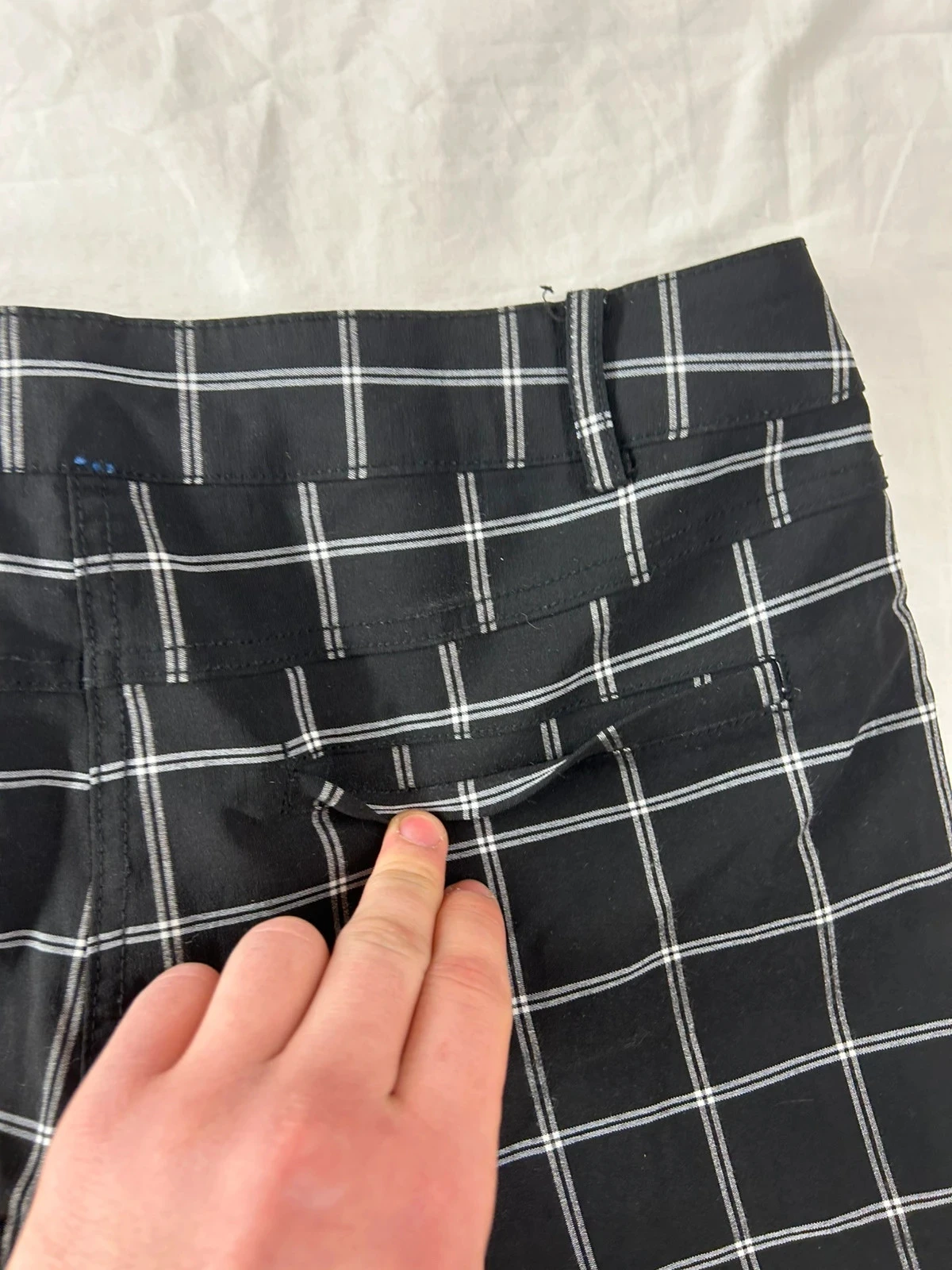 Black and white plaid straight leg pants La Halle – photo 8
